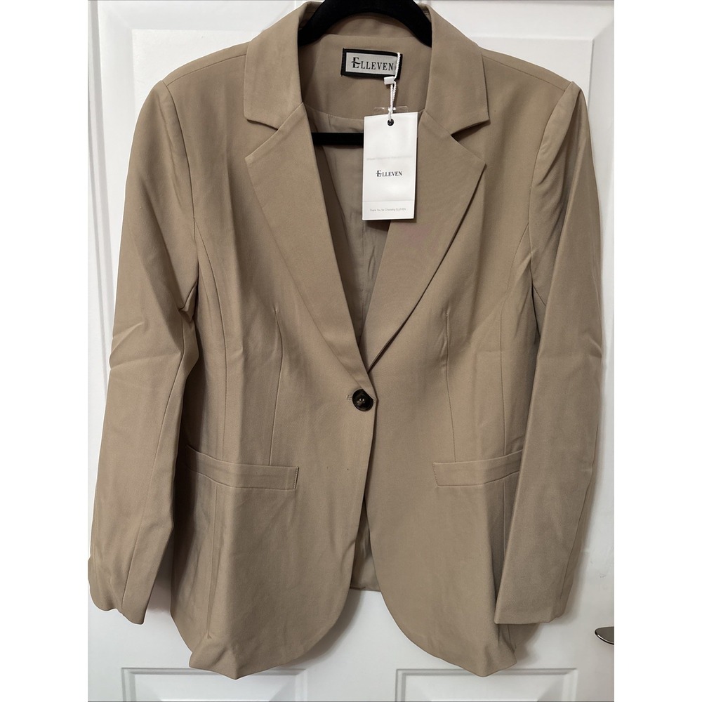 Elleven Taupe  Blazer Jacket Size Medium New With Tags